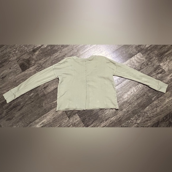 FREE PEOPLE Green OVERSIZED Retro Sweater WOMEN Small - Picture 2 of 8